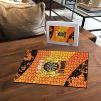Netherlands Darts Puzzle Born To Play Darts Grunge Style - Wonder Print Shop