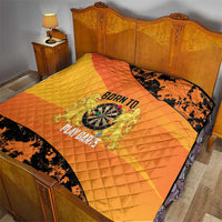 Netherlands Darts Quilt Born To Play Darts Grunge Style - Wonder Print Shop