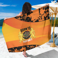 Netherlands Darts Sarong Born To Play Darts Grunge Style - Wonder Print Shop
