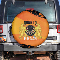 Netherlands Darts Spare Tire Cover Born To Play Darts Grunge Style - Wonder Print Shop