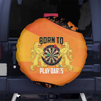 Netherlands Darts Spare Tire Cover Born To Play Darts Grunge Style - Wonder Print Shop