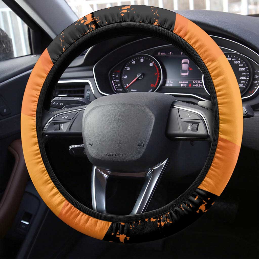 Netherlands Darts Steering Wheel Cover Born To Play Darts Grunge Style - Wonder Print Shop