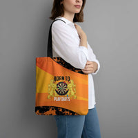 Netherlands Darts Tote Bag Born To Play Darts Grunge Style - Wonder Print Shop