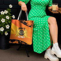 Netherlands Darts Tote Bag Born To Play Darts Grunge Style - Wonder Print Shop