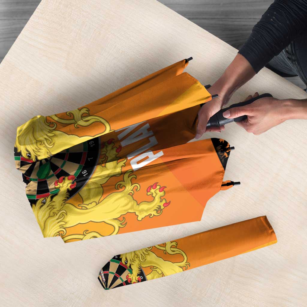 Netherlands Darts Umbrella Born To Play Darts Grunge Style - Wonder Print Shop