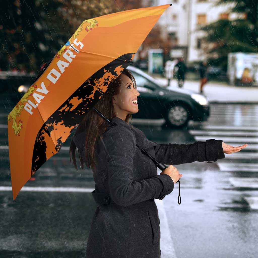 Netherlands Darts Umbrella Born To Play Darts Grunge Style - Wonder Print Shop