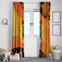 Netherlands Darts Window Curtain Born To Play Darts Grunge Style - Wonder Print Shop