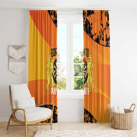 Netherlands Darts Window Curtain Born To Play Darts Grunge Style - Wonder Print Shop