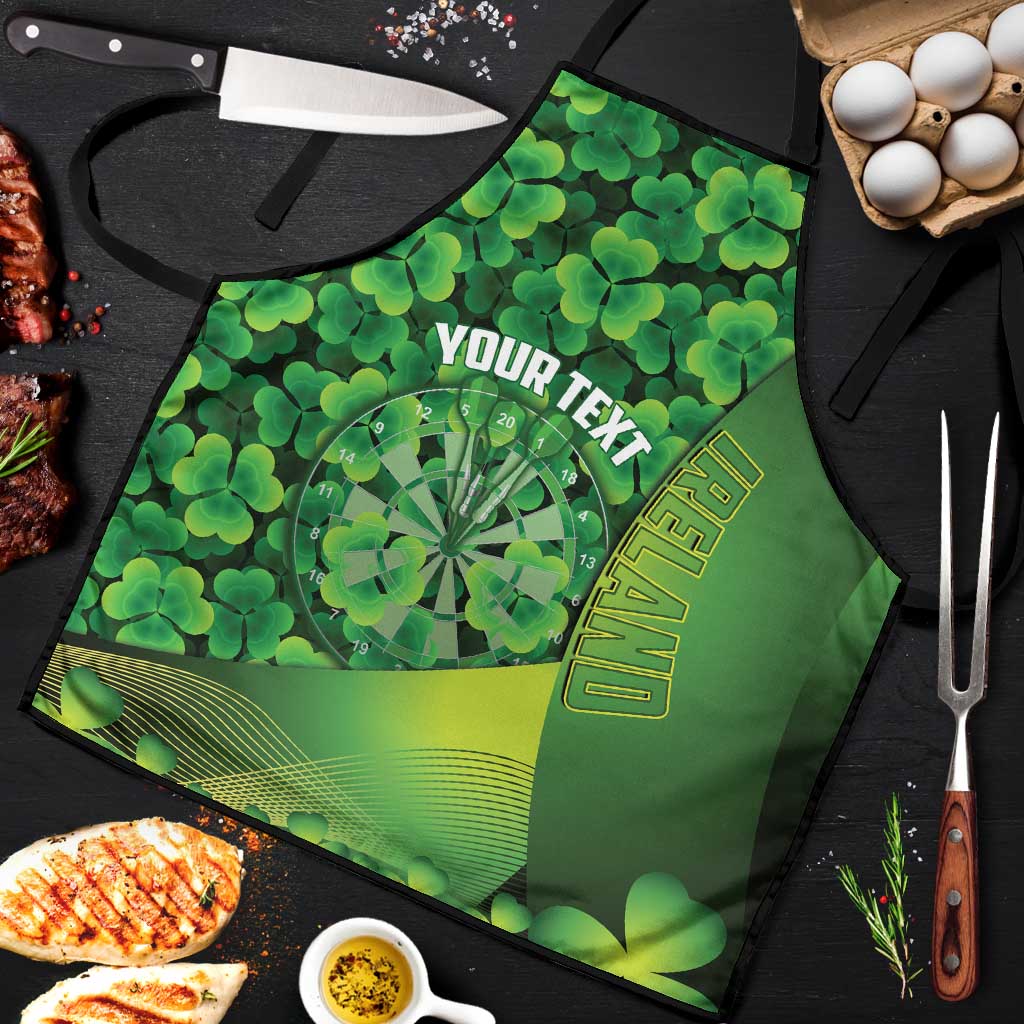 Personalised Ireland Darts Apron Dartboard Irish Shamrock Pattern - Wonder Print Shop