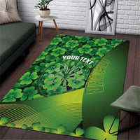 Personalised Ireland Darts Area Rug Dartboard Irish Shamrock Pattern - Wonder Print Shop