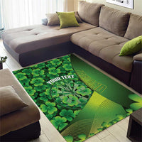 Personalised Ireland Darts Area Rug Dartboard Irish Shamrock Pattern - Wonder Print Shop