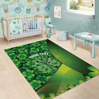 Personalised Ireland Darts Area Rug Dartboard Irish Shamrock Pattern - Wonder Print Shop