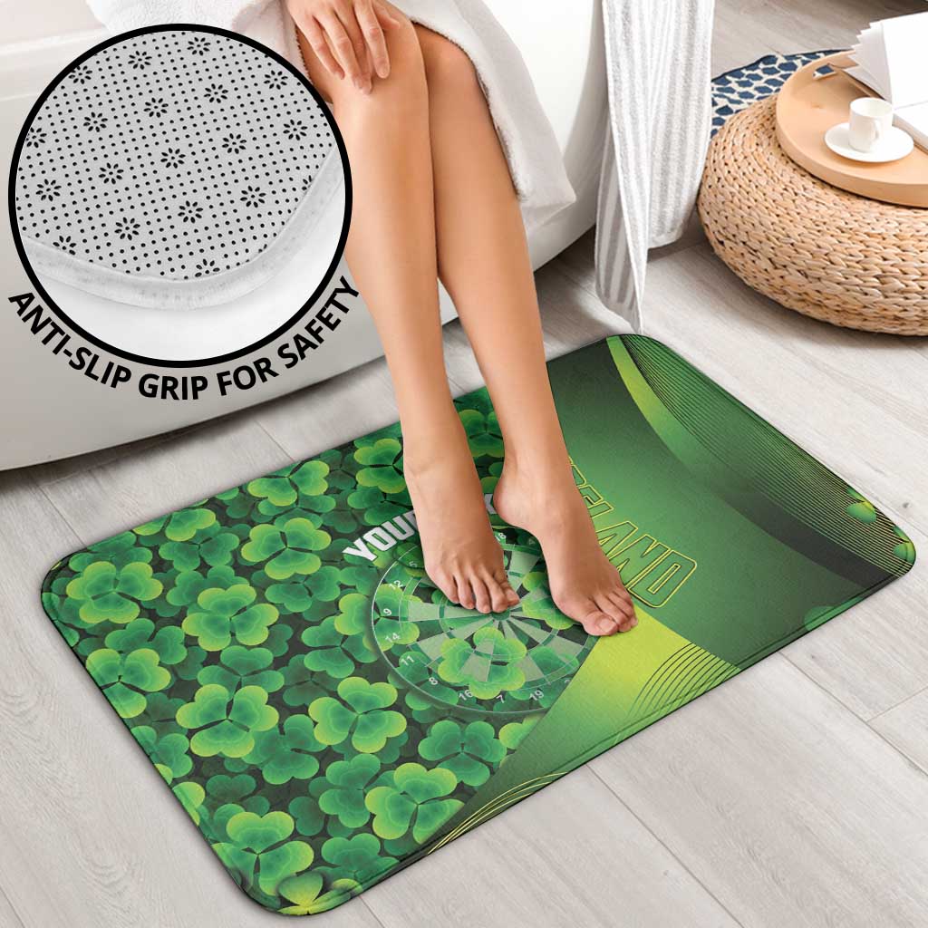 Personalised Ireland Darts Bathroom Set Dartboard Irish Shamrock Pattern - Wonder Print Shop