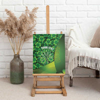 Personalised Ireland Darts Canvas Wall Art Dartboard Irish Shamrock Pattern - Wonder Print Shop