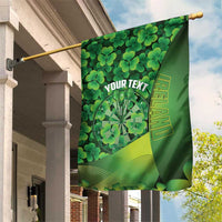 Personalised Ireland Darts Garden Flag Dartboard Irish Shamrock Pattern - Wonder Print Shop
