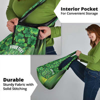 Personalised Ireland Darts Grocery Bag Dartboard Irish Shamrock Pattern - Wonder Print Shop