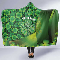 Personalised Ireland Darts Hooded Blanket Dartboard Irish Shamrock Pattern - Wonder Print Shop