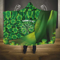 Personalised Ireland Darts Hooded Blanket Dartboard Irish Shamrock Pattern - Wonder Print Shop