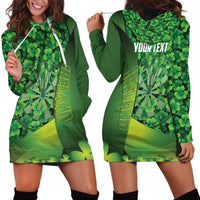 Personalised Ireland Darts Hoodie Dress Dartboard Irish Shamrock Pattern - Wonder Print Shop