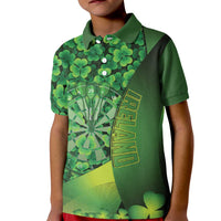 Personalised Ireland Darts Kid Polo Shirt Dartboard Irish Shamrock Pattern - Wonder Print Shop