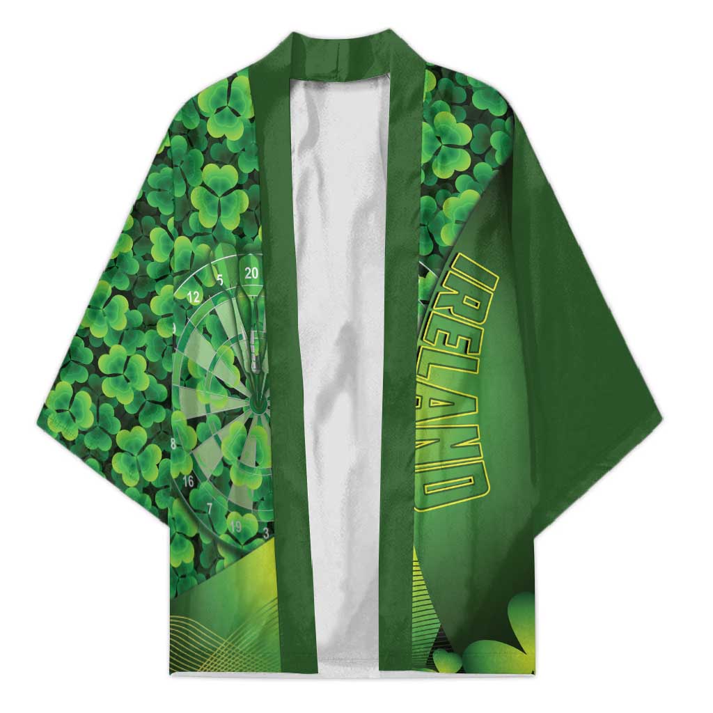 Personalised Ireland Darts Kimono Dartboard Irish Shamrock Pattern - Wonder Print Shop