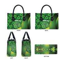 Personalised Ireland Darts Leather Bag Dartboard Irish Shamrock Pattern - Wonder Print Shop