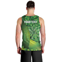 Personalised Ireland Darts Men Tank Top Dartboard Irish Shamrock Pattern - Wonder Print Shop