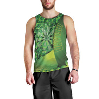 Personalised Ireland Darts Men Tank Top Dartboard Irish Shamrock Pattern - Wonder Print Shop