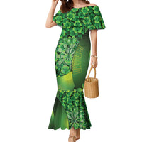 Personalised Ireland Darts Mermaid Dress Dartboard Irish Shamrock Pattern - Wonder Print Shop
