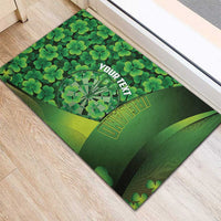 Personalised Ireland Darts Rubber Doormat Dartboard Irish Shamrock Pattern - Wonder Print Shop
