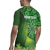 Personalised Ireland Darts Rugby Jersey Dartboard Irish Shamrock Pattern - Wonder Print Shop