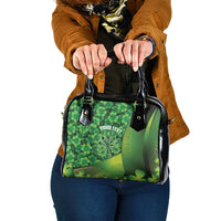 Personalised Ireland Darts Shoulder Handbag Dartboard Irish Shamrock Pattern - Wonder Print Shop