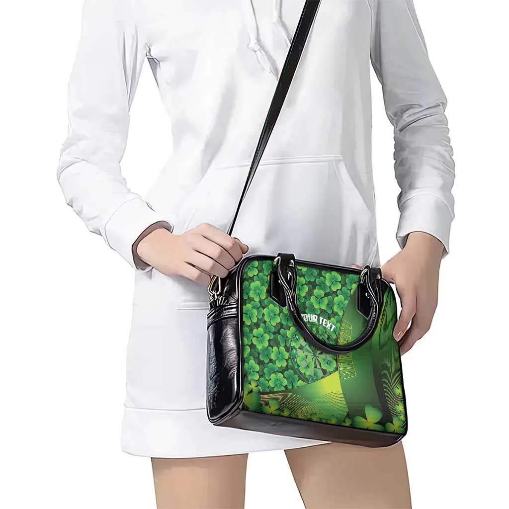 Personalised Ireland Darts Shoulder Handbag Dartboard Irish Shamrock Pattern - Wonder Print Shop