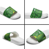 Personalised Ireland Darts Slide Sandals Dartboard Irish Shamrock Pattern - Wonder Print Shop