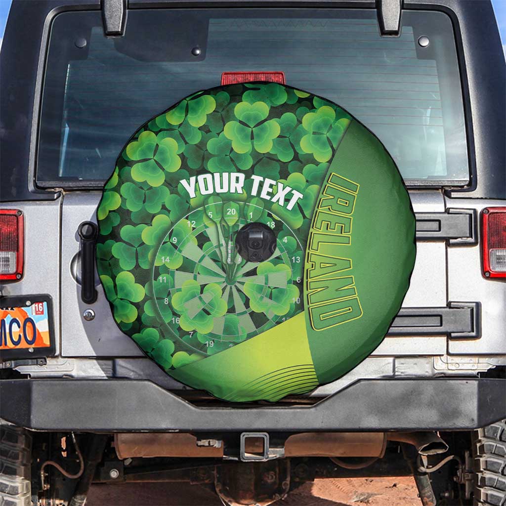 Personalised Ireland Darts Spare Tire Cover Dartboard Irish Shamrock Pattern - Wonder Print Shop