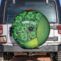 Personalised Ireland Darts Spare Tire Cover Dartboard Irish Shamrock Pattern - Wonder Print Shop