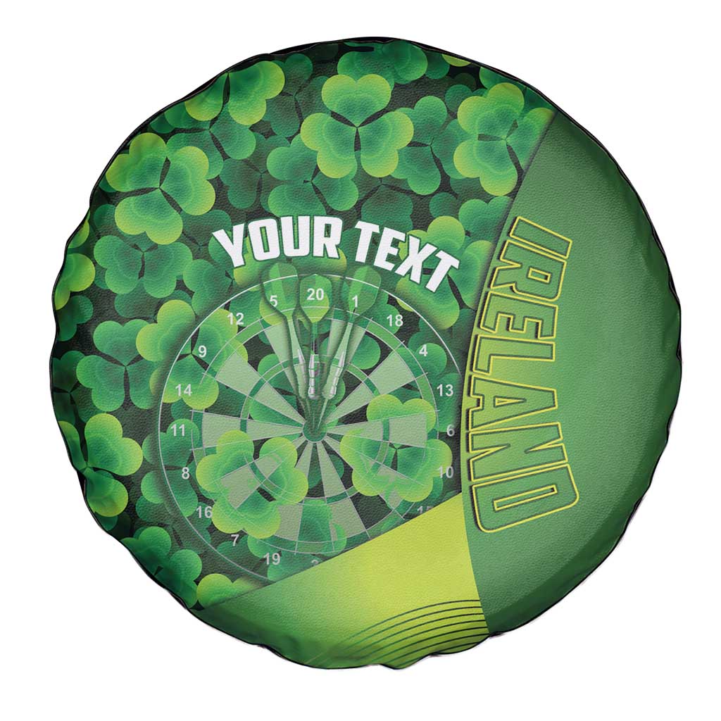 Personalised Ireland Darts Spare Tire Cover Dartboard Irish Shamrock Pattern - Wonder Print Shop