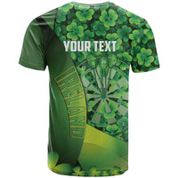 Personalised Ireland Darts T Shirt Dartboard Irish Shamrock Pattern - Wonder Print Shop