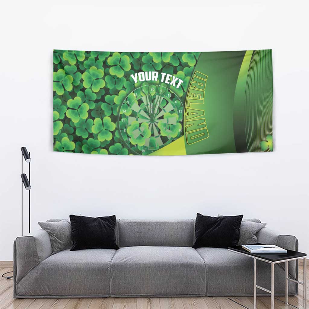 Personalised Ireland Darts Tapestry Dartboard Irish Shamrock Pattern - Wonder Print Shop