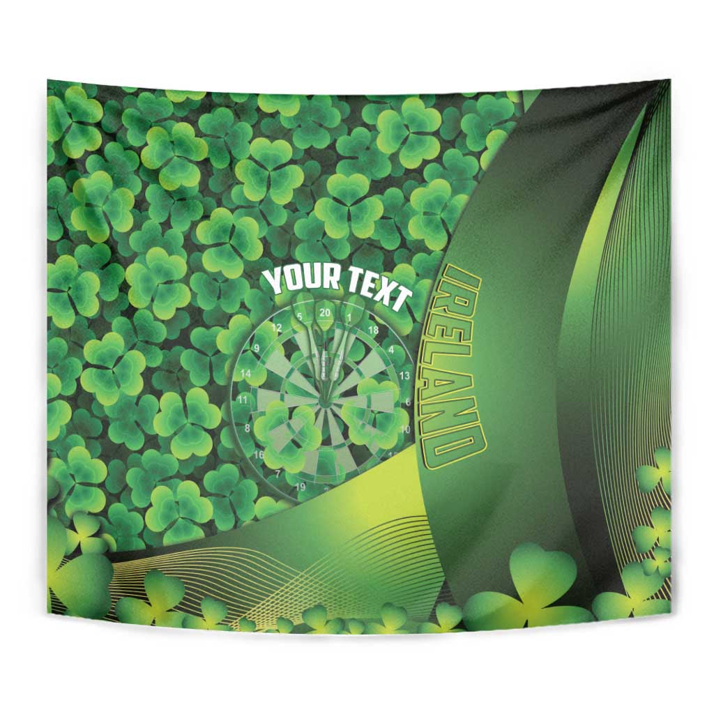 Personalised Ireland Darts Tapestry Dartboard Irish Shamrock Pattern - Wonder Print Shop