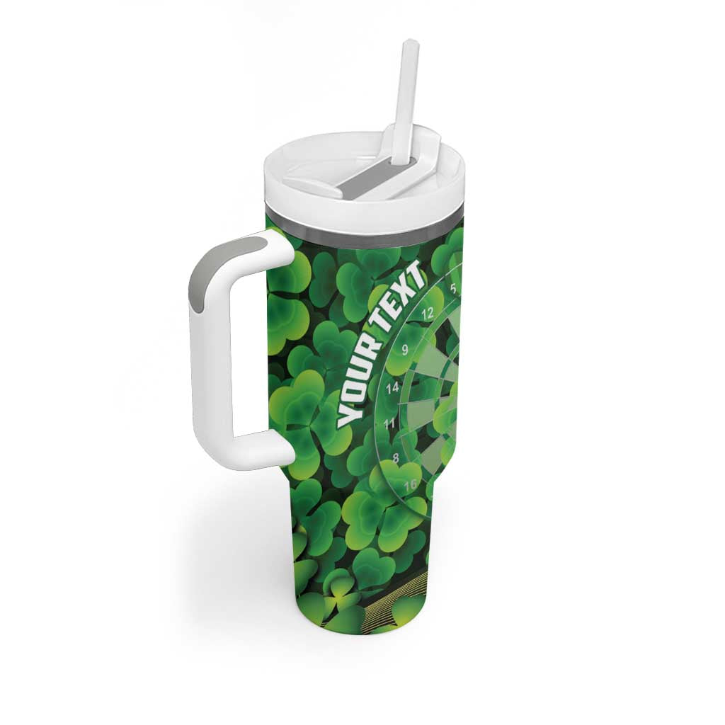 Personalised Ireland Darts Tumbler With Handle Dartboard Irish Shamrock Pattern - Wonder Print Shop