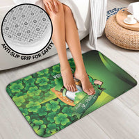 St Patrick's Day Ireland Rugby Custom Bathroom Set Leprechaun Mascot Irish Shamrock Pattern - Wonder Print Shop