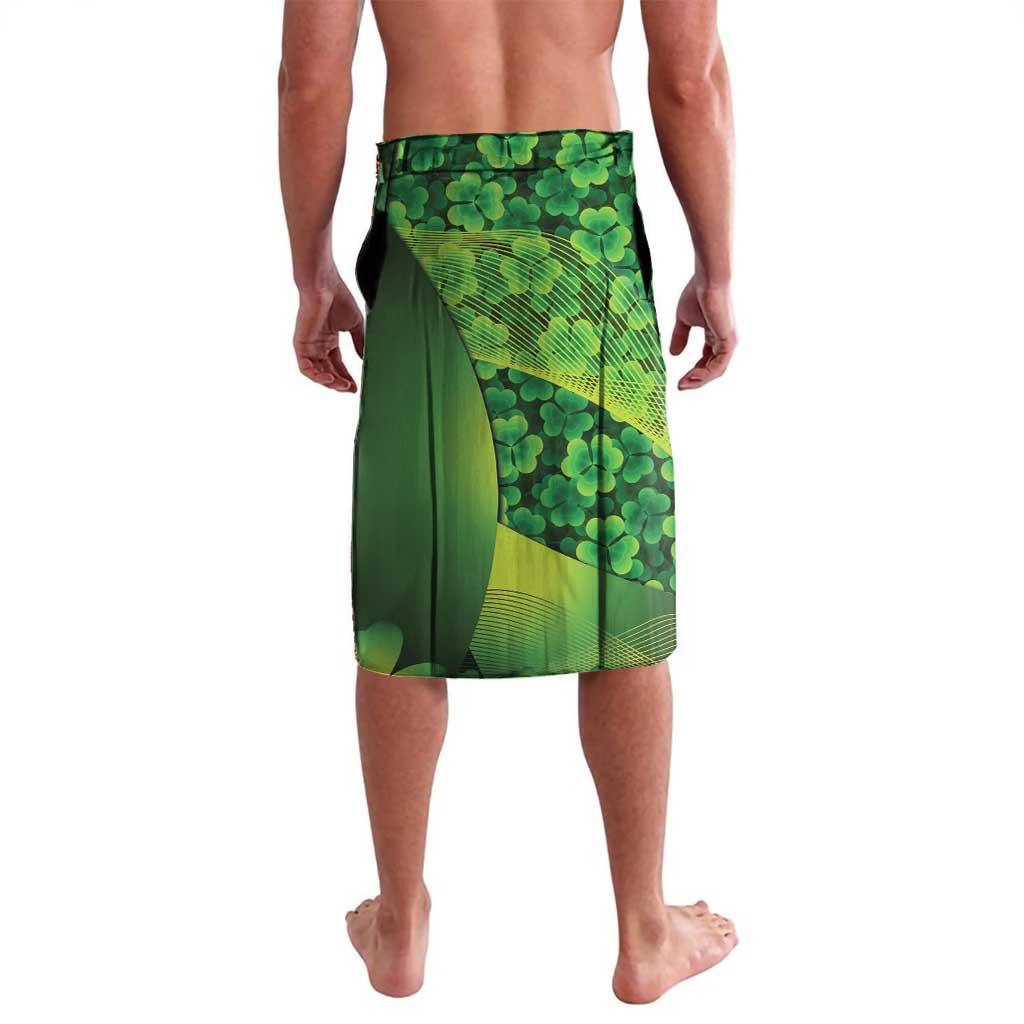St Patrick's Day Ireland Rugby Custom Lavalava Leprechaun Mascot Irish Shamrock Pattern - Wonder Print Shop