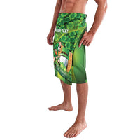 St Patrick's Day Ireland Rugby Custom Lavalava Leprechaun Mascot Irish Shamrock Pattern - Wonder Print Shop