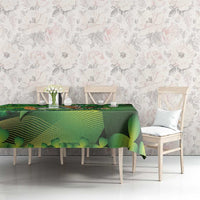 St Patrick's Day Ireland Rugby Custom Tablecloth Leprechaun Mascot Irish Shamrock Pattern - Wonder Print Shop