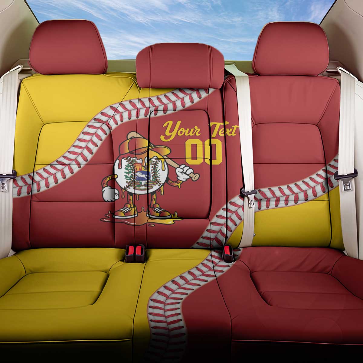 Venezuela 2026 Baseball Custom Back Car Seat Cover Go Champions Drip Style