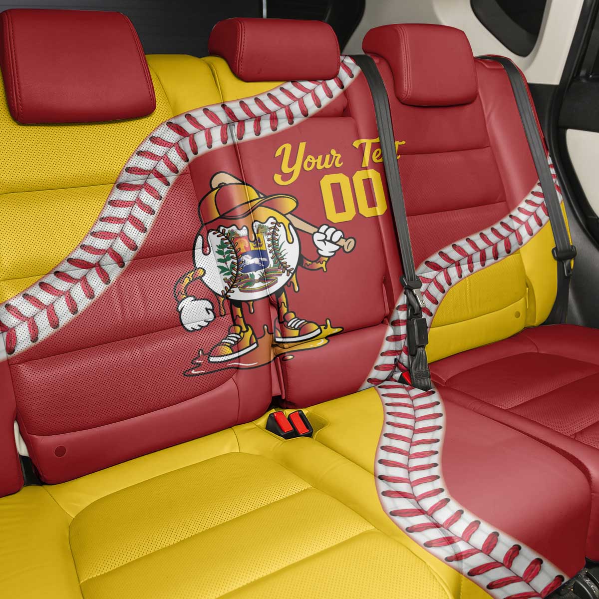 Venezuela 2026 Baseball Custom Back Car Seat Cover Go Champions Drip Style