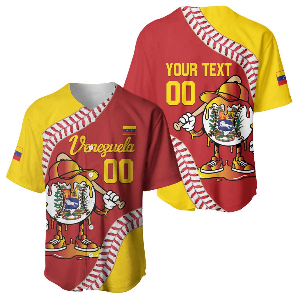 Venezuela 2026 Baseball Custom Baseball Jersey Go Champions Drip Style