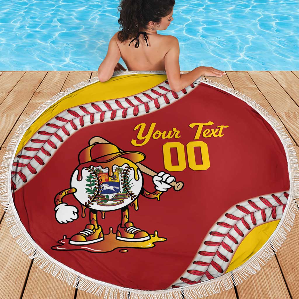 Venezuela 2026 Baseball Custom Beach Blanket Go Champions Drip Style