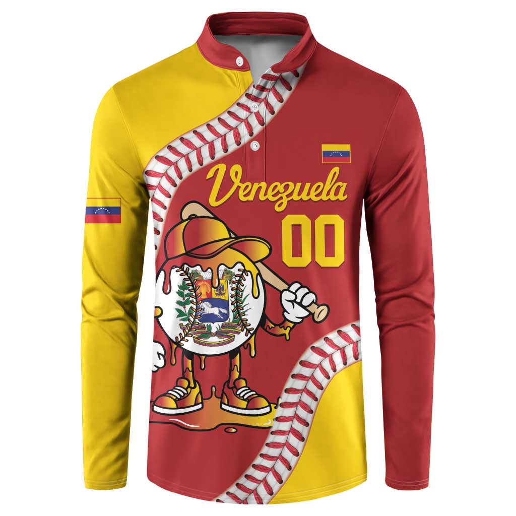 Venezuela 2026 Baseball Custom Button Sweatshirt Go Champions Drip Style